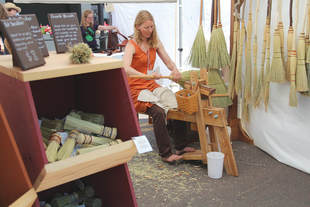 traditional handmade corn broom art festival