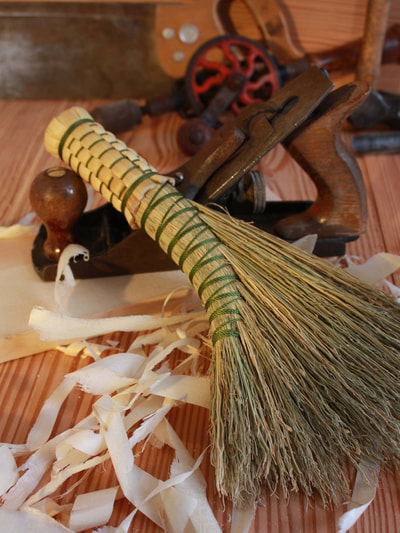 traditional handmade broomcorn corn turkey wing whisk broom