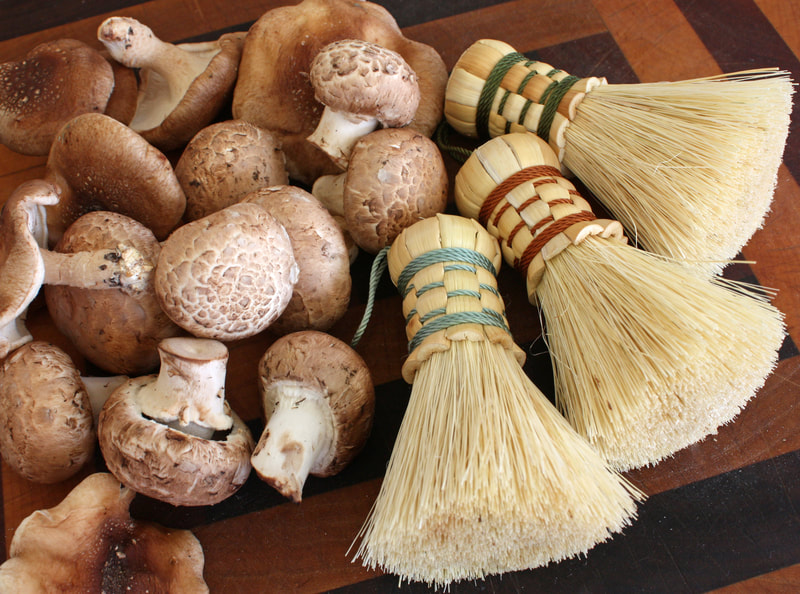 traditional handmade tampico mushroom brush
